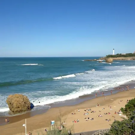 Studio Avec Piscine Face A La Mer A - Fr-1-3-430 アパート ビアリッツ